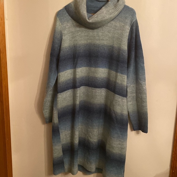 Talbots Dresses & Skirts - Talbots Cowl Neck Sweater Dress Size XL